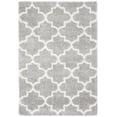 thumbnail image 3 of SAFAVIEH Fontana Hilda Geometric Shag Area Rug, Grey/Cream, 4' x 6', 3 of 10