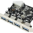 thumbnail image 3 of axGear Adaptateur de Carte PCI Express 4 Ports 5Gbps USB3.0 pour Windows XP Vista 7 8, 3 of 6