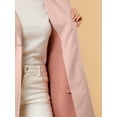 thumbnail image 6 of MODA NOVA Juniors Winter Faux Suede Lapel Hooded Wrap Belted Long Trench Coat, 6 of 6