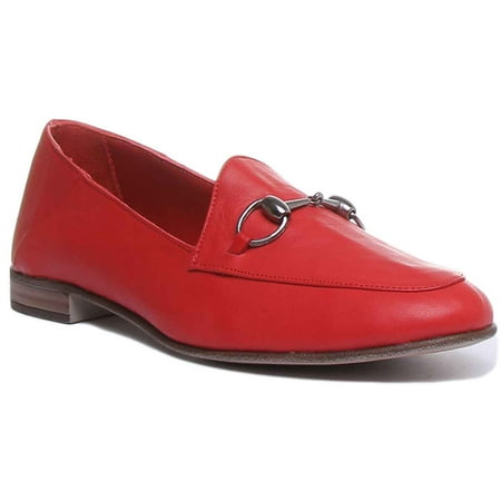

JUSTINREESS Ariana Women s Slip On Loafers In Red Size 10