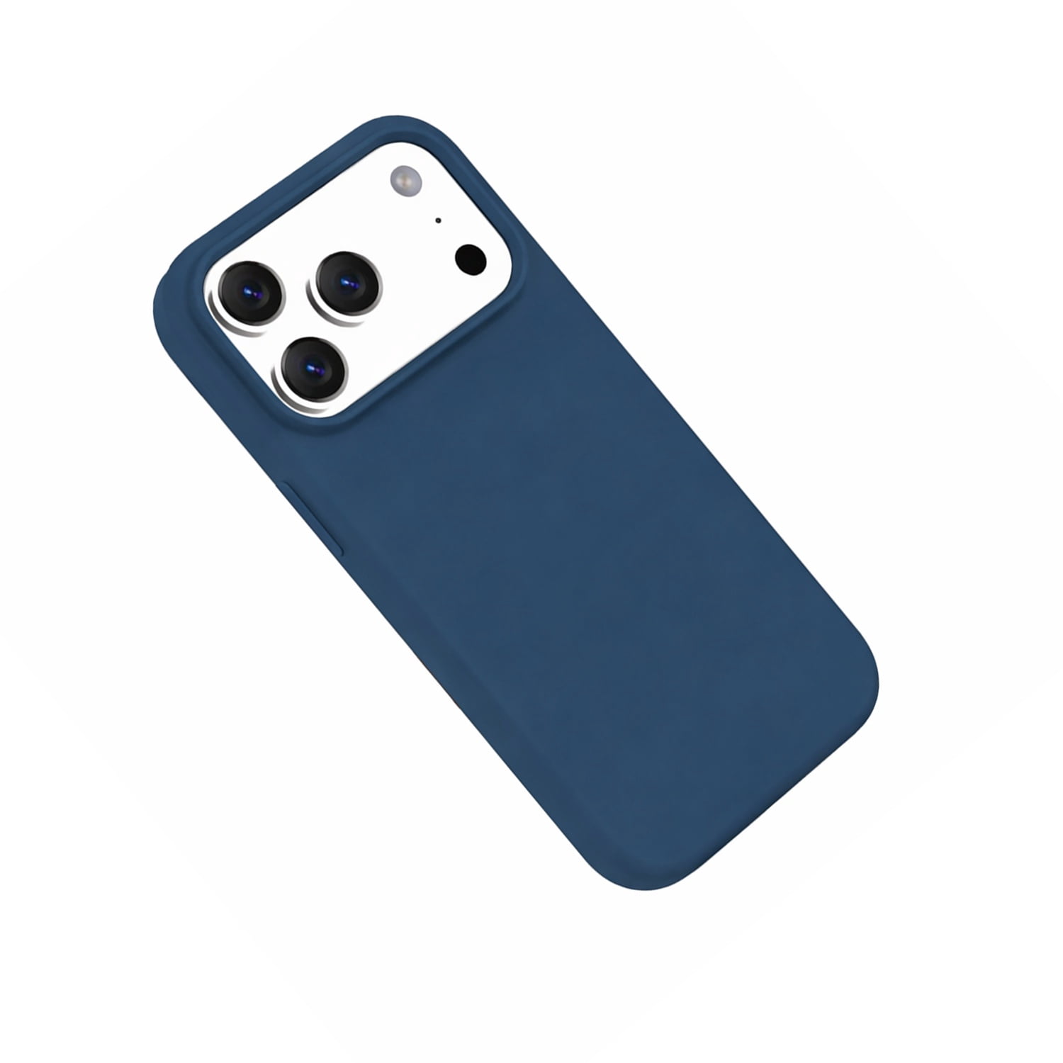 Magnetic Silicone Case Designed for iPhone 17 Pro - Dark Blue
