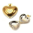 thumbnail image 4 of Visland Tea Strainers with Fine Mesh, 304 Stainless Steel Mesh Tea Ball Infuser, Heart Shape Tea Filter and Steeper with Extended Chain Hook for Loose Tea Leaves Spices Seasonings, 4 of 5