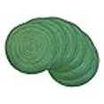thumbnail image 3 of Design Imports Set de 6 Sets de Table Ronds en Polypropylène Tissé Vert Lurex Varié, 3 of 4