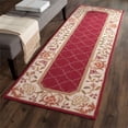 thumbnail image 4 of Safavieh DuraRug 2'6" X 10' Hand Hooked Rug in Burgundy and Ivory, 4 of 9