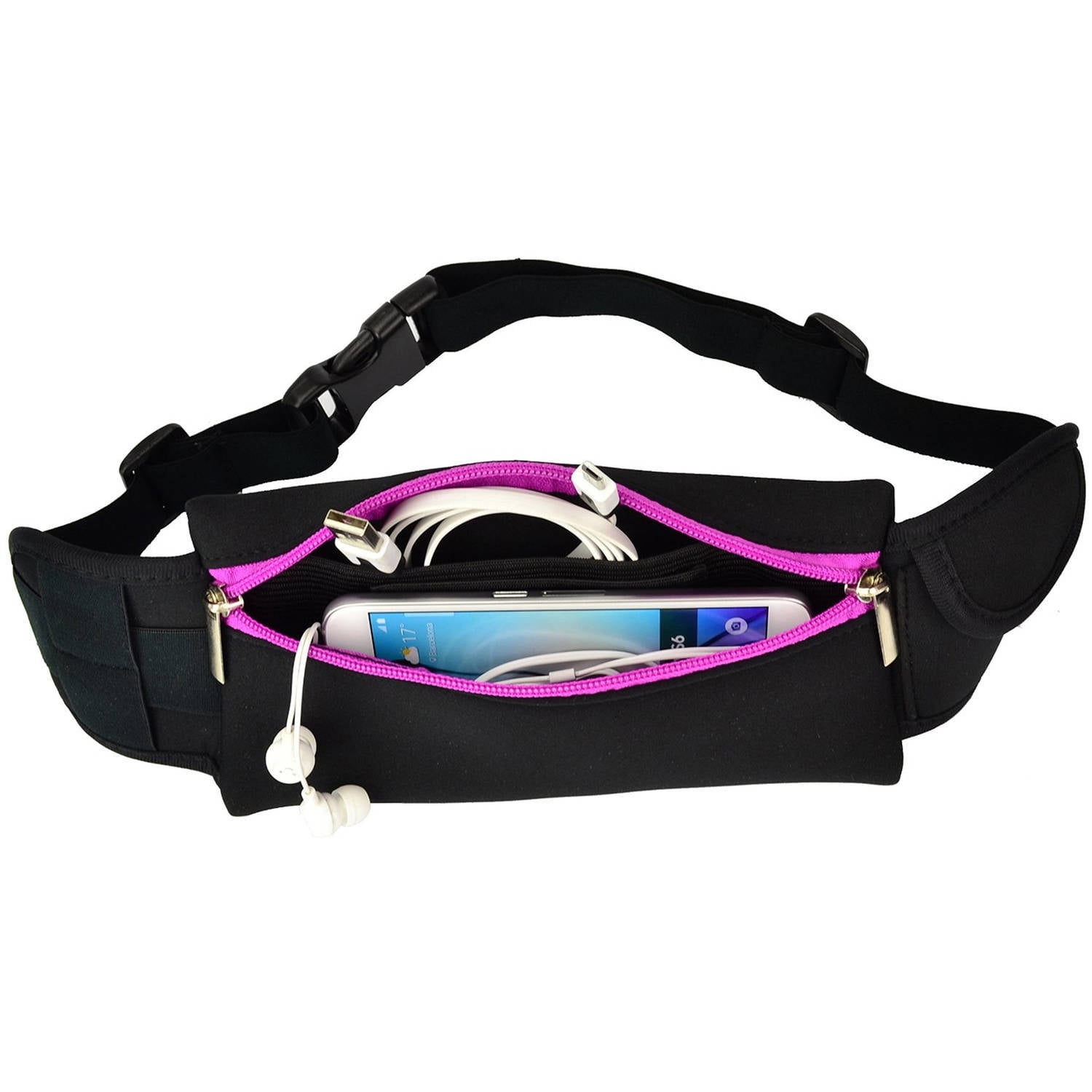 Neoprene Outdoor Fitness Workout Running Adjustable Waist / Hip Travel Fanny Pack Pouch Belt for Adults