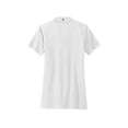 thumbnail image 4 of MERCER+METTLE Women's Stretch Heavyweight Pique Polo | Short Sleeve Collared Shirt for Women, Moisture Wicking Work Top - White L, 4 of 4