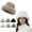 Khaki, variant on Women's Bucket Hat Puffy Winter Warm Thick Fisherman Cap