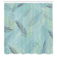 thumbnail image 2 of Ambesonne Green Leaves Shower Curtain, Soft Cold Branches, 69"Wx84"L, Pale Seafoam, 2 of 4