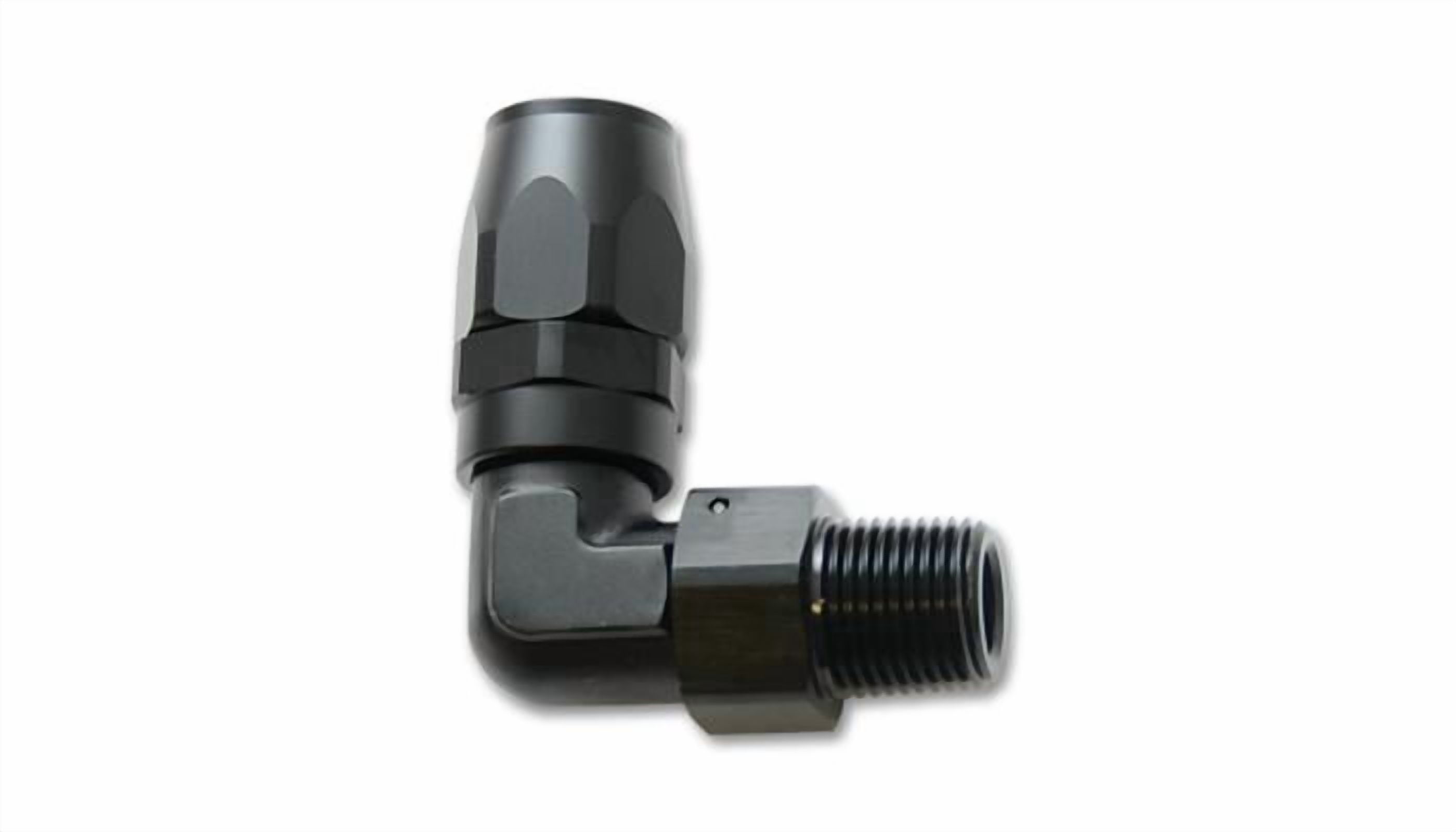 Vibrant Performance 26909 VIB26909 MALE NPT 90 DEGREE HOSE END FITTING; HOSE SIZE: -12AN; PIPE THREAD: 3/4 NPT