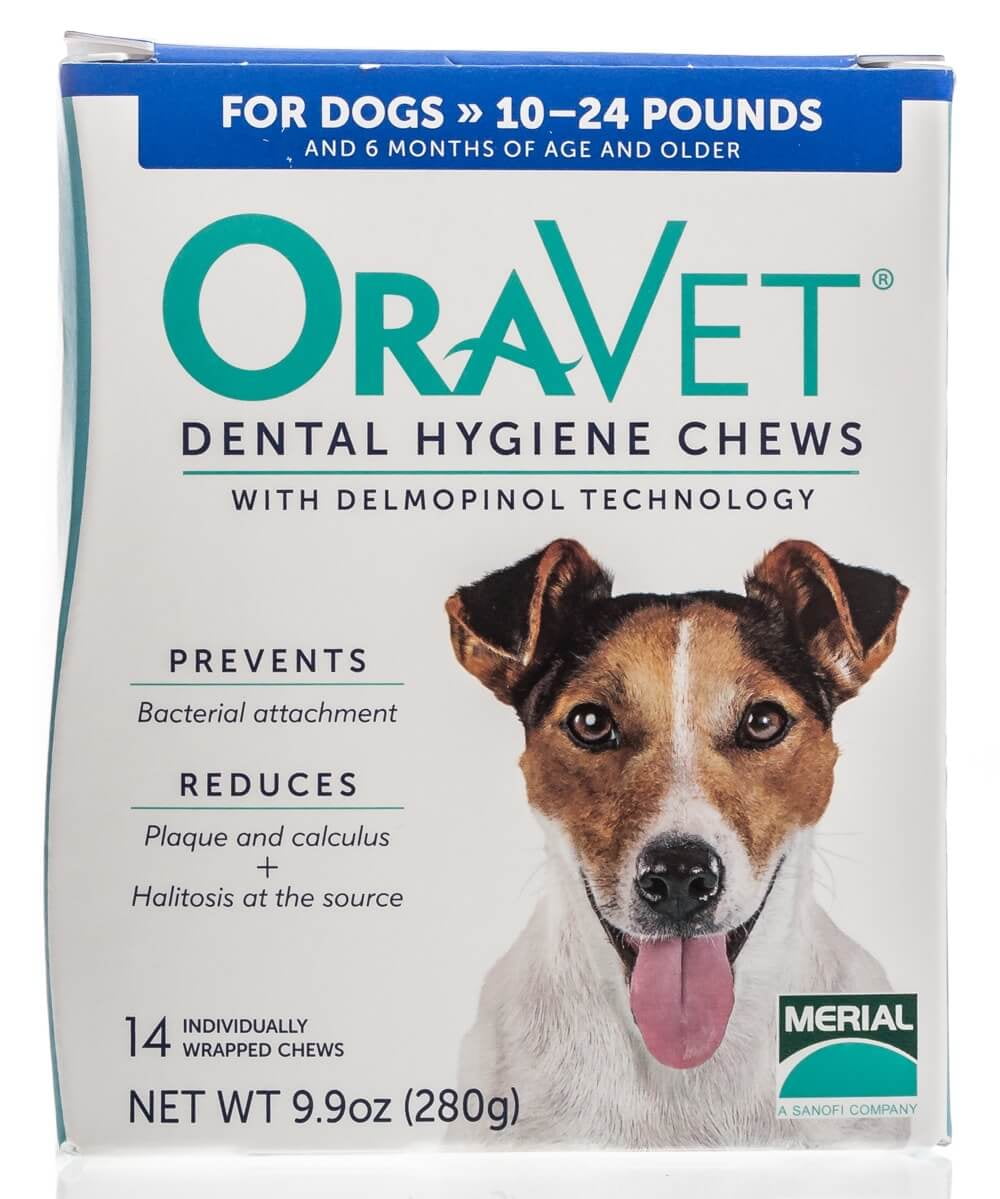 Oravet Dental Chew, S, 1024 lbs, 14 ct
