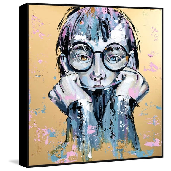 Not Your Typical Girl Floater Framed Painting Print on Canvas