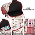 thumbnail image 4 of Sling Backpack,Multicolor Christmas Pattern Sling Bag with Water Bottle Holder,Waterproof Sling Bag for Men/Women with Headphone Jack for Hiking,Travel, 4 of 6