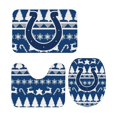 thumbnail image 4 of Juego de alfombras de baño de 3 piezas del equipo Colts Alfombra antideslizante para baño de 24 x 16 pulgadas, 4 of 7