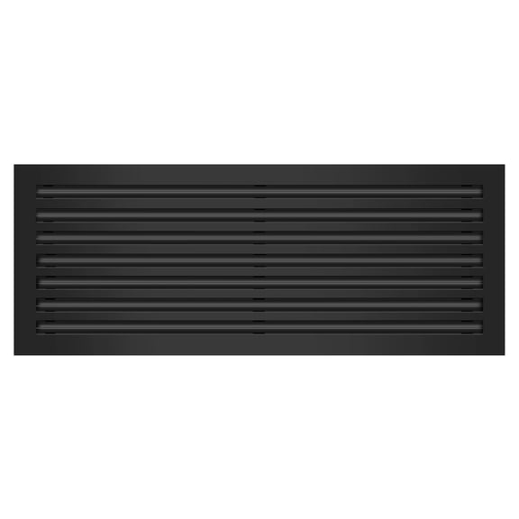 BUILDMART - 36x14 Modern AC Vent Cover - Decorative Black Aluminum Air Vent - Standard Linear Slot Diffuser - Heating and Cooling Register Grille for Ceiling, Walls & Floors - Texas Buildmart