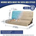 thumbnail image 7 of XYZCANDO Coastal Starfish Print RV Sofa Slipcover Set, Stretch Camper Bench Cushion & Backrest Protector, Washable Recreational Vehicle Upholstery Cover for Travel, 7 of 7