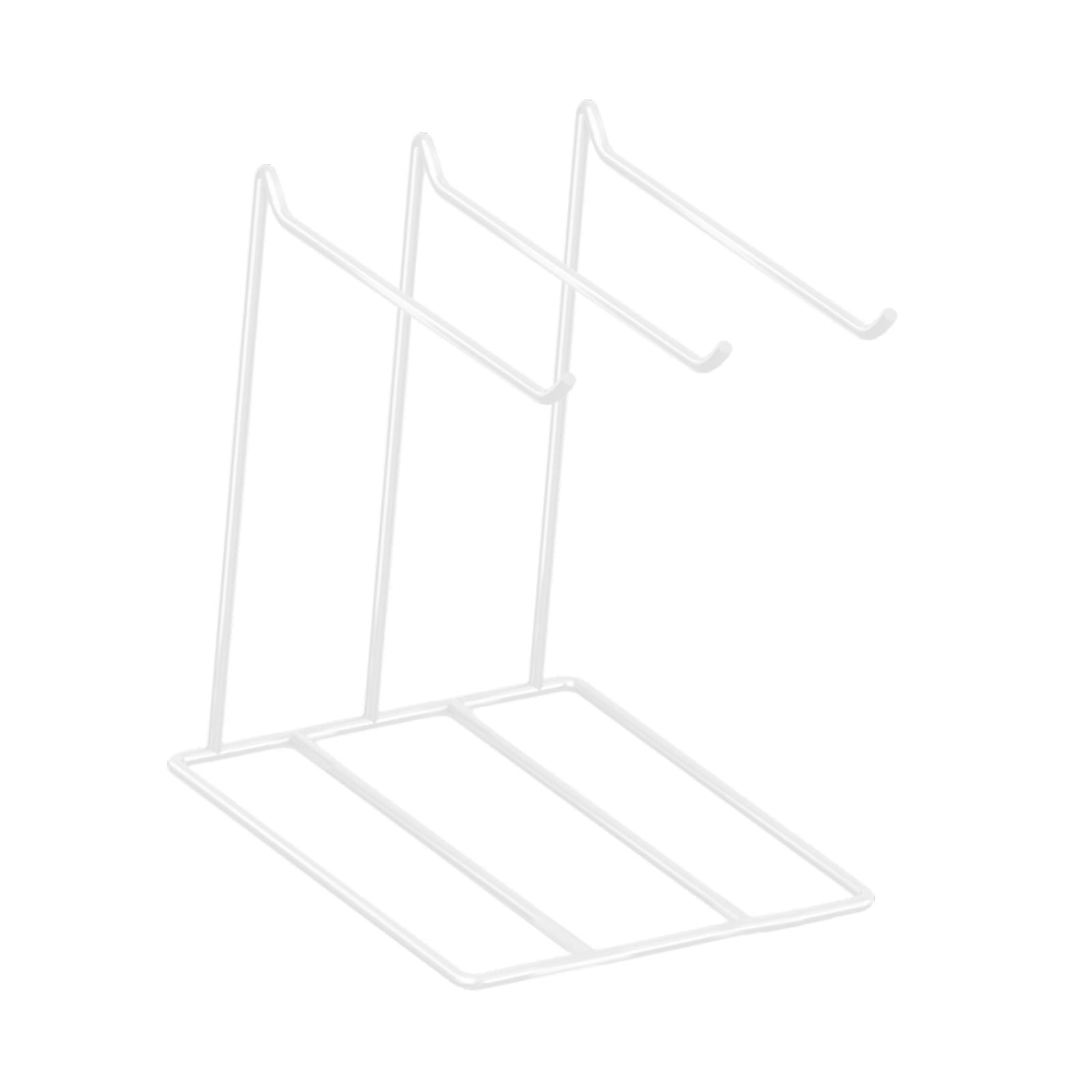 FVDPWYE Jewelry Organizer Earrings Storage Holder Countertop Organization with 3 Hangers White