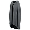 thumbnail image 2 of YAOBAMM Lightweight Rain Poncho Winter Women Cloak Thickened Loose Warm Windproof Medieval Style Single Button Closure Ponchos, 2 of 6