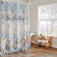 thumbnail image 6 of Blue Ocean Shower Curtains for Bathroom, Seas The Day Washable Fabric Shower Curtain with Hooks Waterproof Bathroom Decor Sets, 36 x 72 Inches, 6 of 9