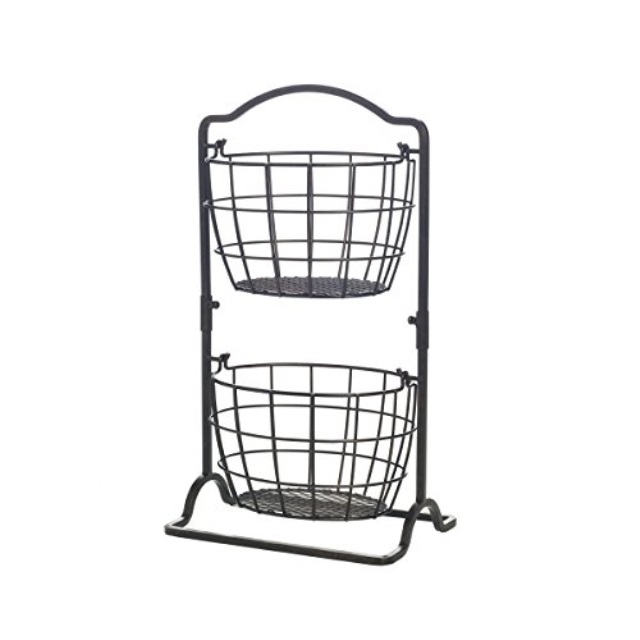 gourmet basics harbor 2tier hanging basket