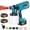 blue, variant on Gisam Cordless HVLP Paint Sprayer 21V MAX, Electric Spray Paint Gun with Adjustable 4 Nozzles & 3 Patterns,1000ML Container & 2PCS 4000mAh Batteries for House Furniture Fence Door Painting