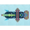 thumbnail image 1 of Ahgly Company Machine Washable Indoor Rectangle Transitional Light Aquamarine Green Area Rugs, 2' x 5', 1 of 7