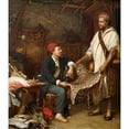thumbnail image 2 of John Evan Hodgson 20x22 Black Ornate Framed Double Matted Museum Art Print Titled: The French Naturalist in Algiers (1879), 2 of 5