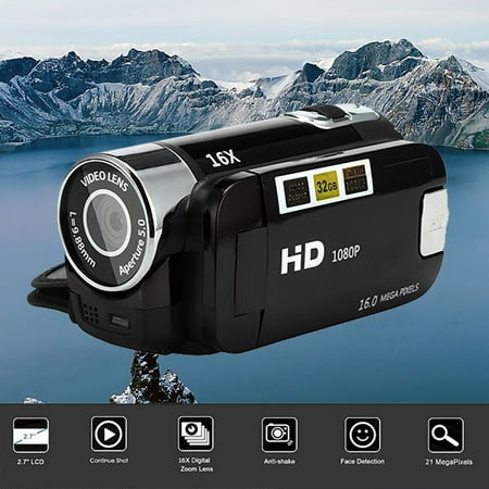 Outtop Video Camcorder HD 1080P Handheld Digital Camera 16X Digital