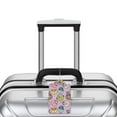 thumbnail image 5 of Gaeub Cartoon Donuts Print Luggage Tag for Suitcase, Travel Leather Bag Tags Identifiers Privacy Cover ID Label with Durable Steel Loop for Women Men Kids Girls Travel-2 PCS, 5 of 5
