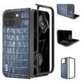 thumbnail image 2 of Allytechgroup Crocodile Print Back Case for Google Pixel 9 Pro Fold, Stylish Cover Slim Fit Shockproof Anti-Scratch Drop Protection Shockproof Phone Case for Google Pixel 9 Pro Fold, Blue, 2 of 5