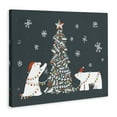 thumbnail image 4 of Stupell Industries Polar Bears with Christmas Tree Holiday Painting Gallery Wrapped Canvas Art Prints Wall Art, 30 x 24, 4 of 8