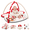 Red, variant on Baby Gym Play Mat, Sitting-up Babies Seats for Infants,with 5 Detachable Toys, Infant Toddler Activity Tummy Time Playmats for Newborn 0-12 Months, Grey