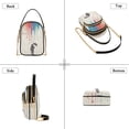 thumbnail image 3 of FORMRS Crossbody Bag for Women Quilted Travel Shoulder Cell Phone Purse with Chain Strap Handbag, Black Astronaut, 3 of 7