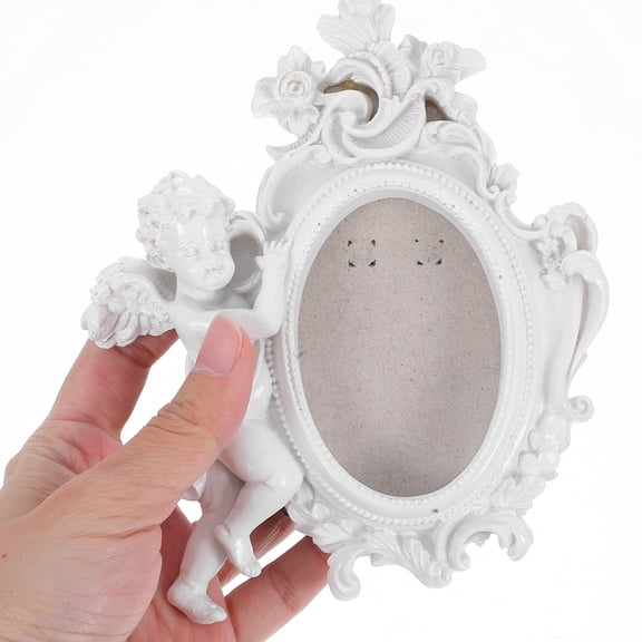 Toyvian Angel-Themed Resin Frame Decorative Home for Families, 1 Piece, Perfect and Ornament