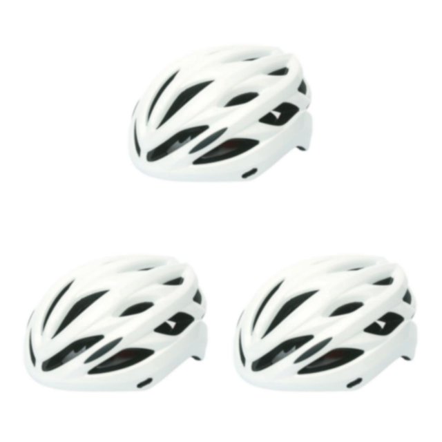 ZLight 22hole Bike Helmet for Protection Caps Portable Adjustable Men Women Riding Night Cycling Visors Safety Hat White L 3Set