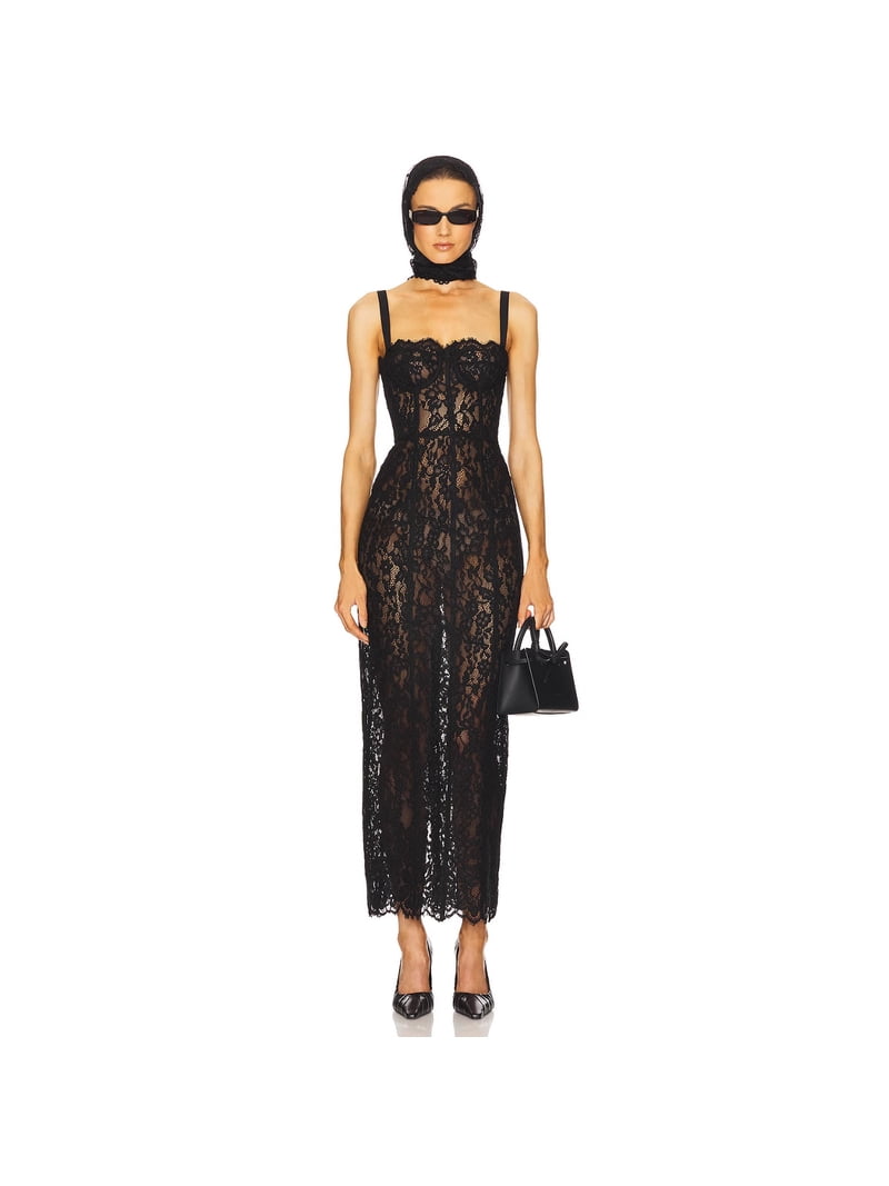 sexy lace birthday dress Black strap dress, sheer slim-fit dress, fashionable party dress, sexy, light luxury, high-end women's clothing Mother & Daughter Twinning Blczomt Dresses is made COLOR:Gray 36DD