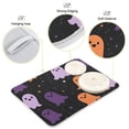 thumbnail image 3 of Yayeee Dish Drying Mat for Kitchen Counter 16"x18" Microfiber Absorbent Pad, Halloween Orange Ghosts, 3 of 7