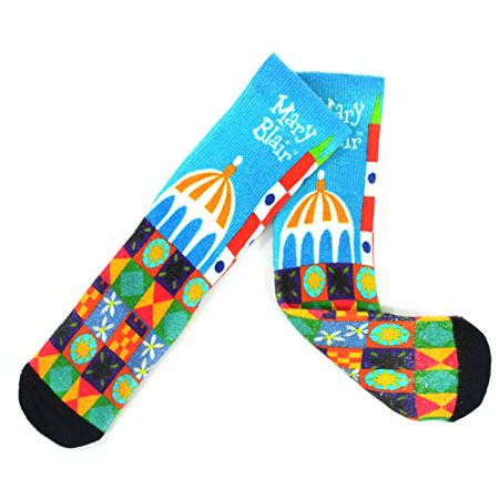 

Mary Blair 360 degree Digital Printing Bamboo Half Cushion Crew Socks (9-11 Style-18049)