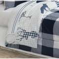 thumbnail image 2 of Safdie & Co. Édredon Ens 3PC Carreau Bleu Marin, 2 of 2
