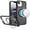 Black, variant on For iPhone 17E / 16E / SE4 Fearless Tough HQ Metallic Hybrid with Camera Ring Stand [Magnetic Circle] Case - Gray