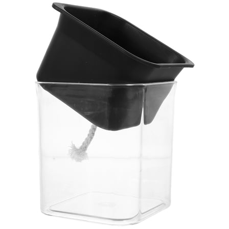 unbranded  Automatic Water Absorbent Flower Pot Self Watering Planter Insert Floral Containers Black