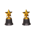 thumbnail image 1 of Trofeo Estrella, premio de plástico dorado, premios escolares para niños, 1 of 4