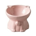 thumbnail image 2 of Uuiauoio Elevated Cat Food and Water Bowl Ceramic Raised Feeder Dish for Indoor Pets Anti Vomit Slow Feed Healthy Digestion Whisker Relief Non Slip Base, 2 of 6