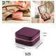 thumbnail image 5 of Estuche de viaje para joyas ZPROW de terciopelo afelpado con espejo, color morado, 5 of 6
