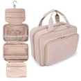 thumbnail image 1 of Neceser para mujer, neceser grande de viaje para cosméticos, neceser colgante para baño, neceser de maquillaje impermeable de PVC grueso, 1 of 5