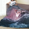 thumbnail image 6 of Pofeuu Boat Lighthouse Storm Waves Print Ultra-Soft Micro Fleece Blanket,for Bed Or Sofa,All Season Throw Blankets Flannel Blanket-80"x60", 6 of 7