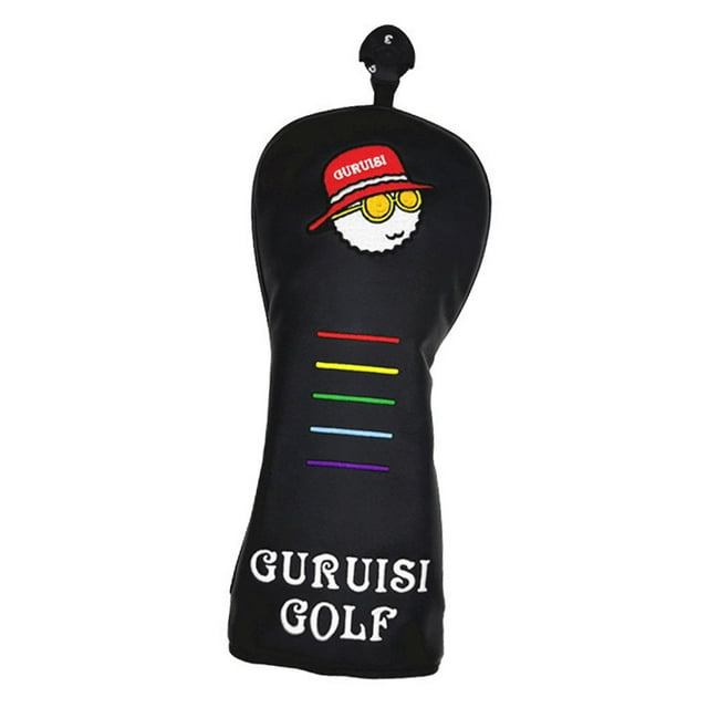 Funda, funda para la cabeza del club, ligera, a prueba de arañazos, , protectora, a prueba de polvo, de material cuero PU, funda protectora, re , Calle Negro Multi