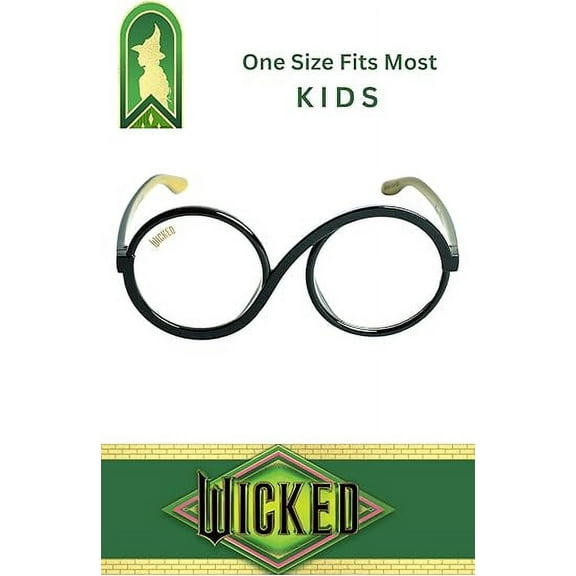 Sun-Staches Wicked Officially Licensed Elphaba Glasses | Costume Eyewear Accessory