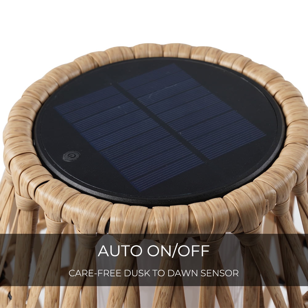Grand Patio 29'' Solar Powered Integrated LED Outdoor Floor Lamp