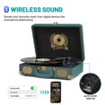 thumbnail image 2 of Maleta para tocadiscos Mersoco, Bluetooth, 3 velocidades, vintage, 2 of 8