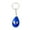Blue, variant on 3.75" Tear Drop Shape Seashell Inside Keychain – Glowing at Night: 1 Pack